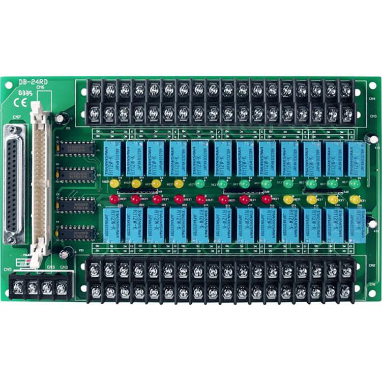 IO板卡DB-24PRD/12/DIN是12V24路功率继电器输出板