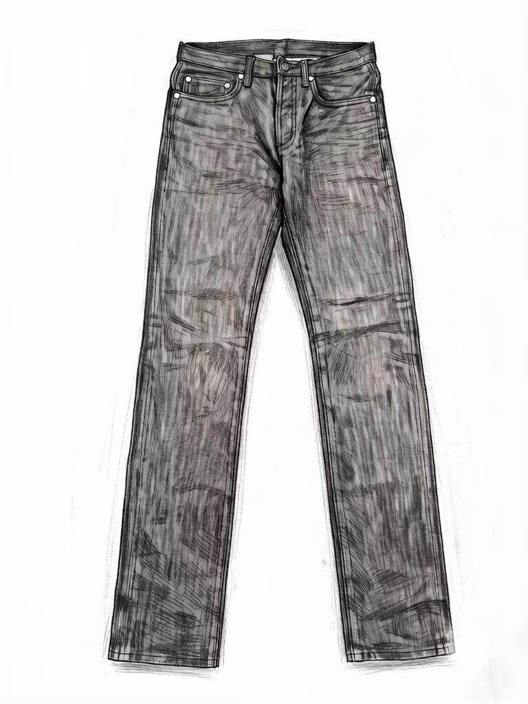 thumbnail for 【Dini】08AW Black Raw Jeans