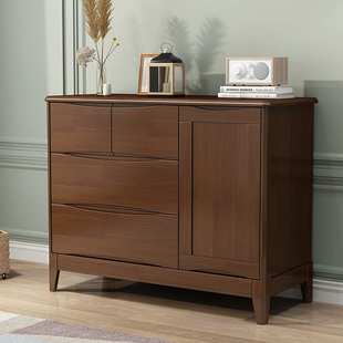 实木斗柜卧室小户型五斗橱矮柜多功能置物柜客厅靠墙储物柜收纳柜