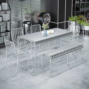 户外桌 现货休闲区桌椅奶茶店咖啡厅创意布置庭院阳台铁艺桌