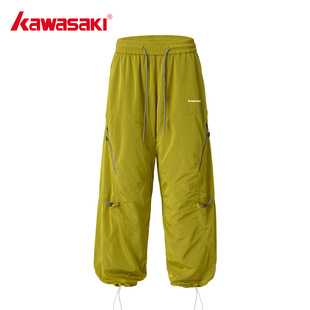 登山裤 男女秋季 三防泼水金属尼龙机能冲锋裤 Kawasaki川崎户外正品