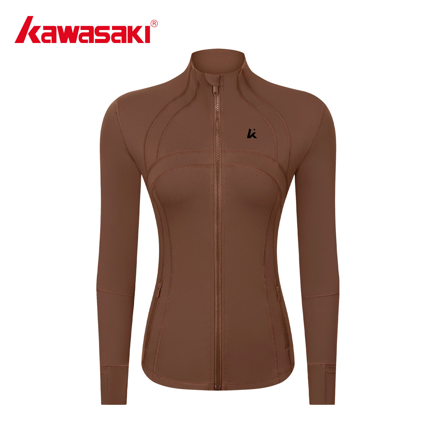 kawasaki川崎正品健身衣瑜伽服外套女运动显瘦修身保暖收腰上衣装,女装/女士精品,短外套,淘宝优惠券,粉丝福利购,淘宝优惠卷