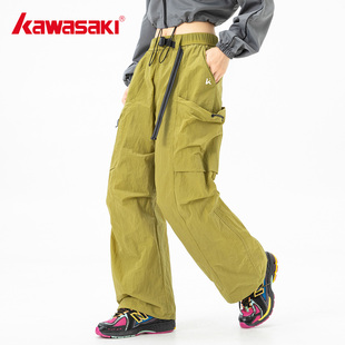 裤 Kawasaki川崎正品 工装 三防泼水防风轻量徒步男女春季 户外冲锋裤