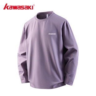打底衫 Kawasaki川崎正品 防晒透气男女款 T恤夏季 上衣 户外运动长袖