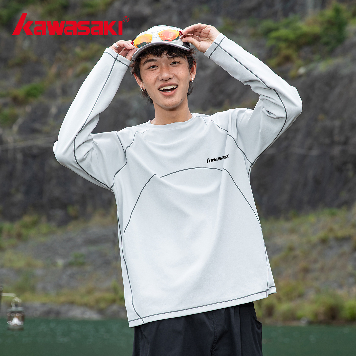 川崎正品速干衣吸湿运动秋季上衣