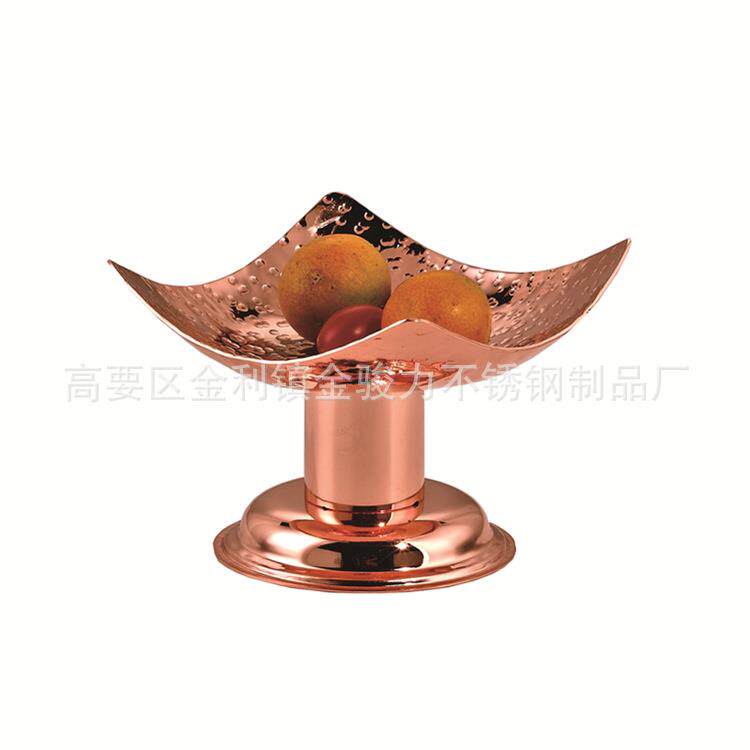 创意新款时尚小食架酒吧不锈钢干果碟KTV小食碟西餐点心架水果架