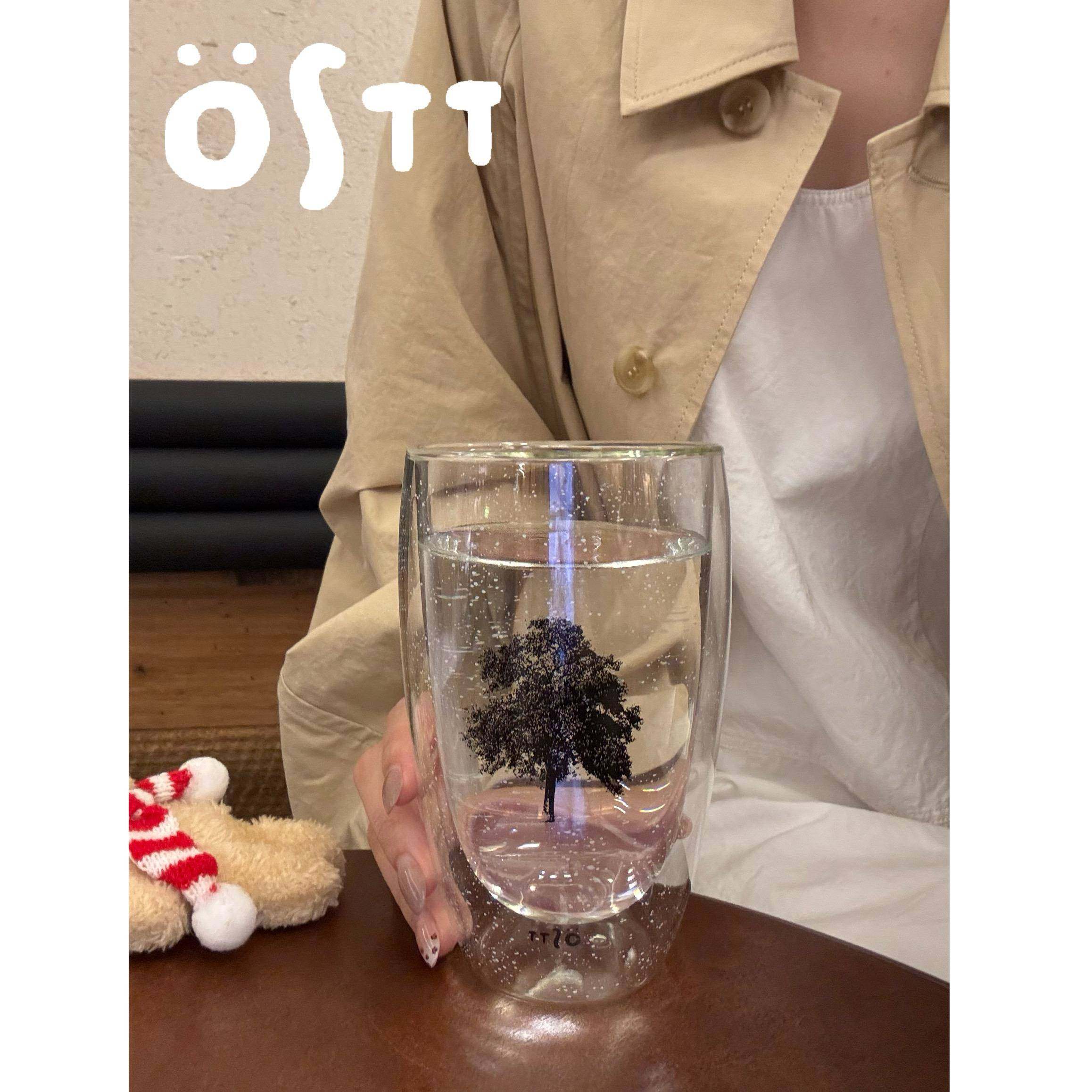 〈Frozen Moment〉OSTT1722原创设计双层隔热耐热咖啡牛奶玻璃杯图片
