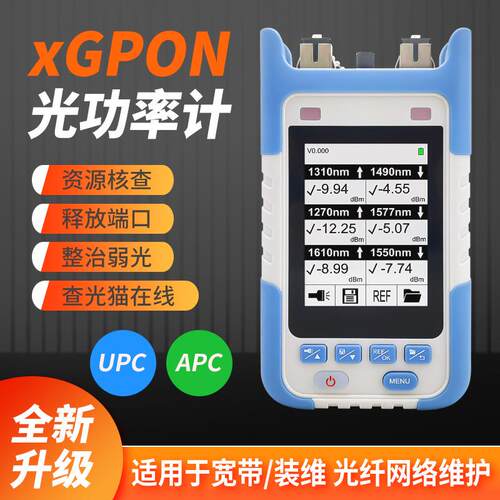 10GEPON/XGPON/XGSPON pon光功率计网络清查仪宽带拆机光猫在线