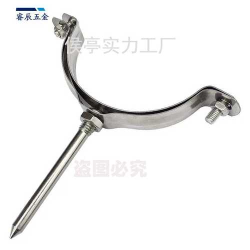 不锈钢管卡活动钉PPR管夹可拆卸加长抱箍20/25/200PVC管夹立管夹