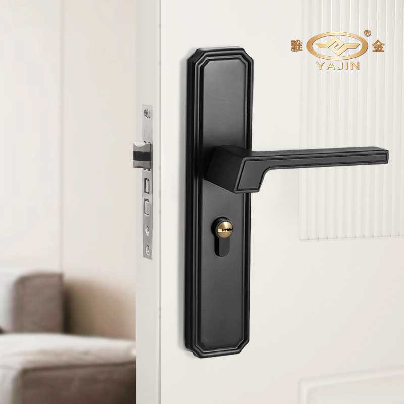 铝合金门锁小50机械锁体室内实木出租房间门锁通用型五金锁具厂家