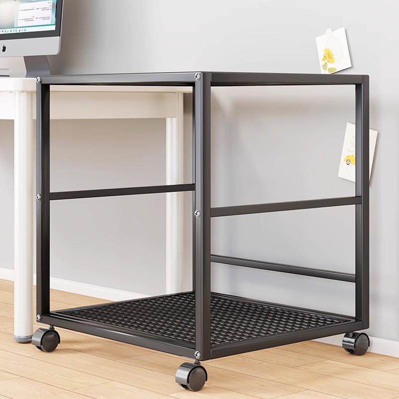 主机托架办公室落地可移动台式电脑机箱托盘家用多层打印机置物架