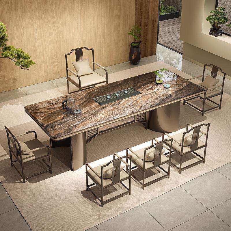 岩板茶桌椅组合一桌五椅2025新款高端烧水壶一体嵌入式新中式茶台,玩具/童车/益智/积木/模型,毛绒/玩偶/公仔/布艺类玩具,淘宝优惠券,粉丝福利购,淘宝优惠卷