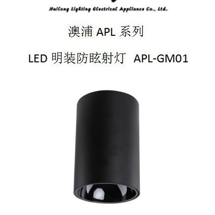 迴龙灯饰澳浦系列铝LED防眩射灯20W24W40W可选配白杯和黑杯平板灯