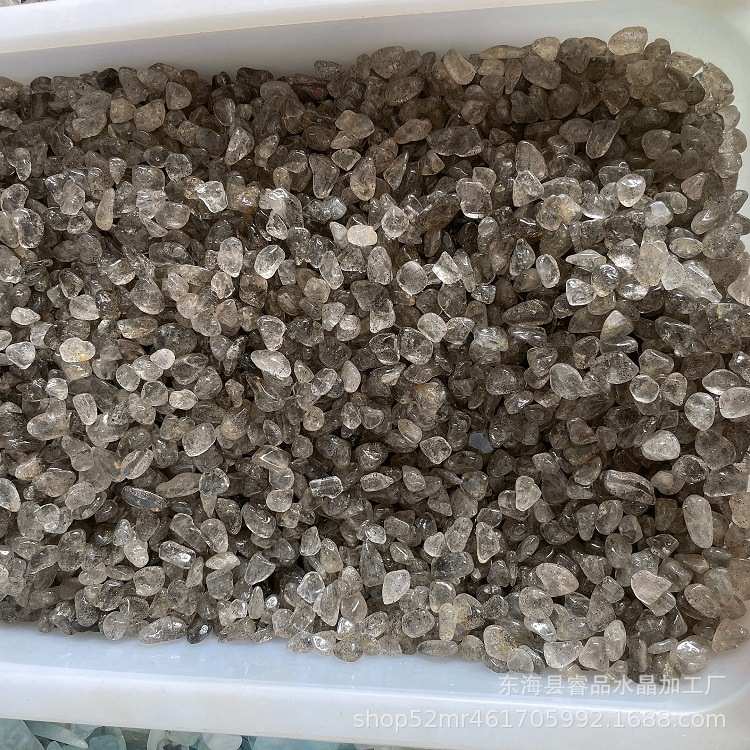 厂家 天然火龙果碎石白水晶黄水晶鱼缸花盆扩香小颗粒消磁石