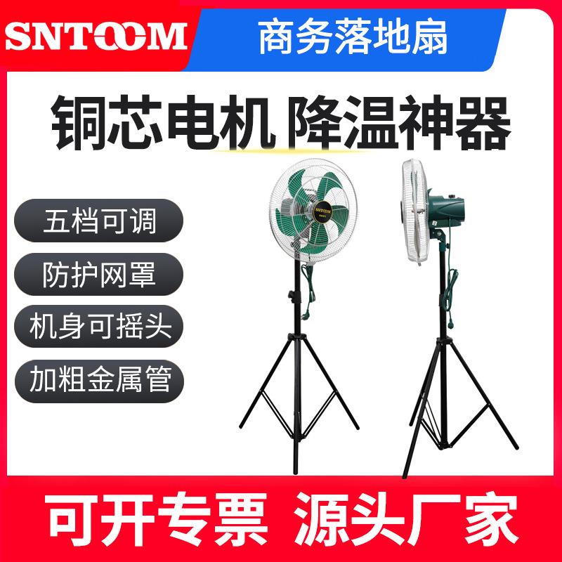 铜芯电机降温神器商务落地扇五档可调机身可摇头
