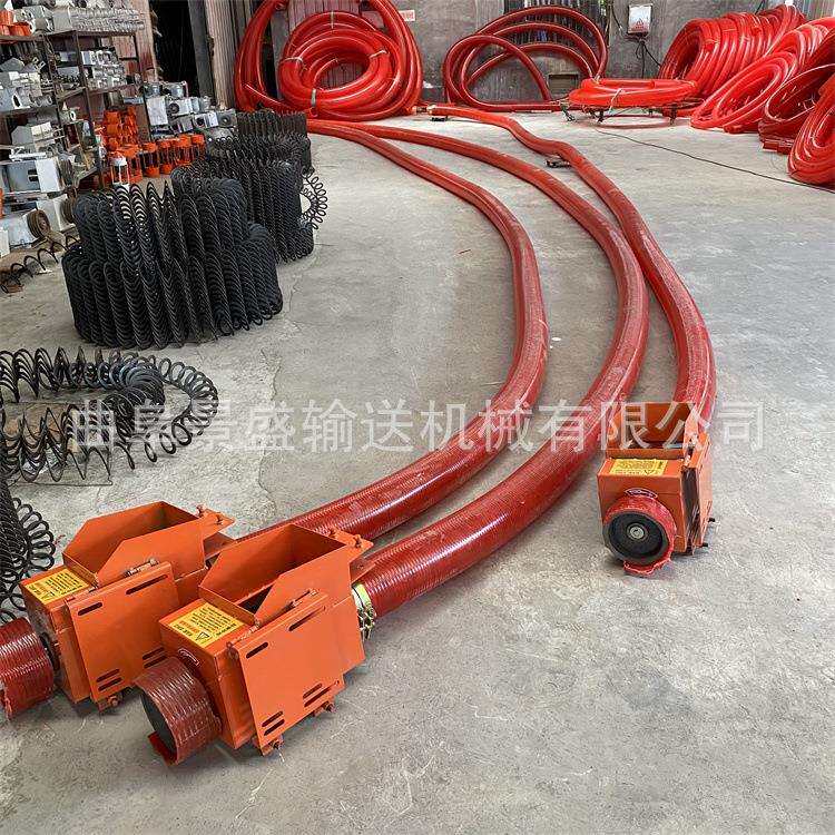高锰钢绞龙螺旋输送机 中驱25米吸沙机 化工材料软管输送机