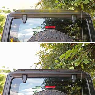 牧马人JL改装带灯砂石档 机盖装饰板 后尾箱导扰流板防昆虫挡配件