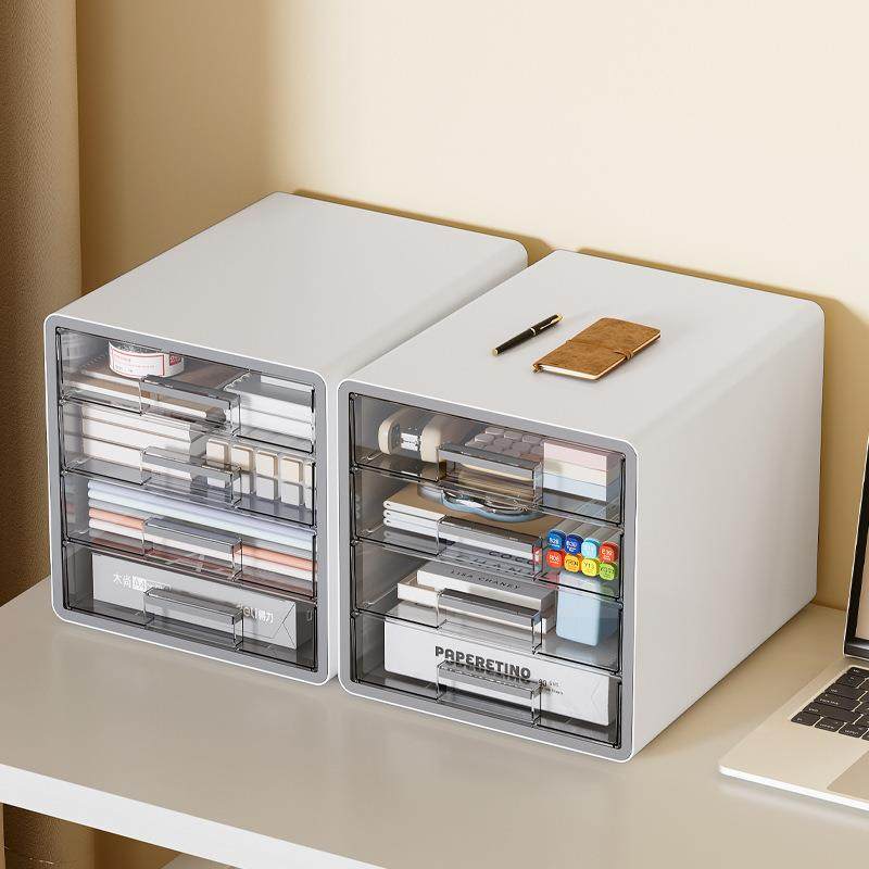办公室桌面收纳物品柜简约透明可视抽屉收纳盒塑料收纳文具储物盒,3C数码配件,USB灯,淘宝优惠券,粉丝福利购,淘宝优惠卷