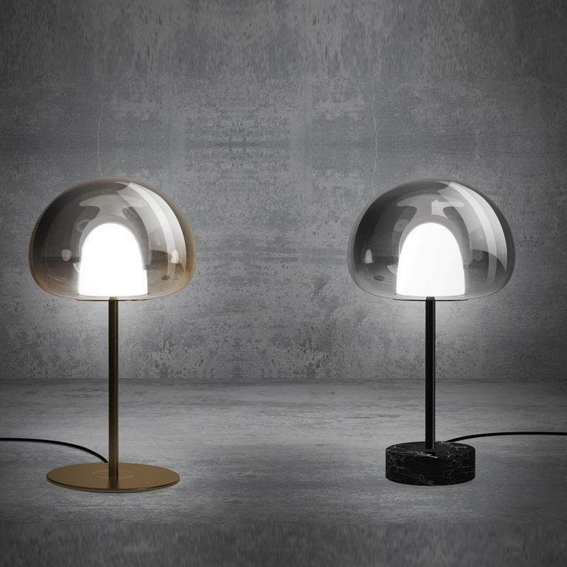 北欧设计感客厅装饰沙发台灯现代简约儿童房卧室床头蘑菇玻璃台灯,3C数码配件,USB灯,淘宝优惠券,粉丝福利购,淘宝优惠卷