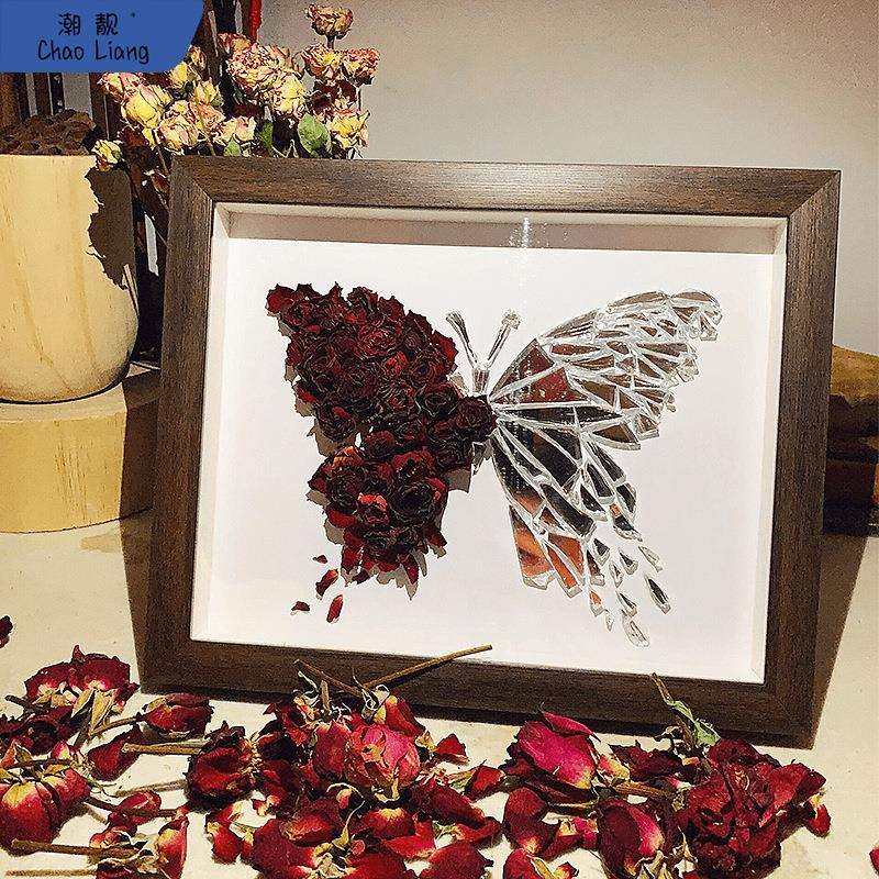 永生蝴蝶干花相框摆台件手工材料感纪念空框可挂墙寸奭鐂,玩具/童车/益智/积木/模型,毛绒/玩偶/公仔/布艺类玩具,淘宝优惠券,粉丝福利购,淘宝优惠卷