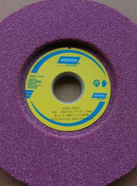 诺顿铬刚玉单面凹砂轮红色磨床顿砂轮25A46K 205*25.4*31.75