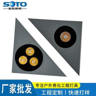 LED地脚灯台阶步道灯户外台阶走廊七彩外控户外亮化装饰灯