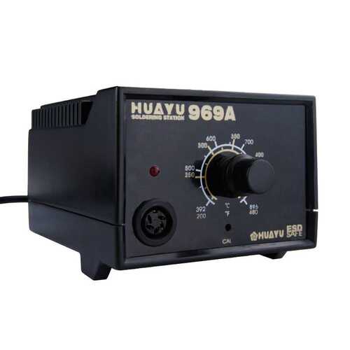 华裕（HUAYU）H969A控温电焊台 调温电焊台 50W涡流恒温焊台