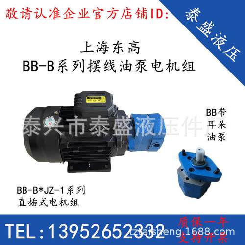BB-B6JZ-1摆线油泵电机组BB-B10JZ/BB-B4JZ-1上海东高BB-B16NJZ-1
