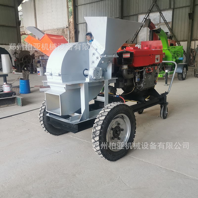 木材木头树枝粉碎机 420型木屑锯末打碎机 边角料柴油碎枝机