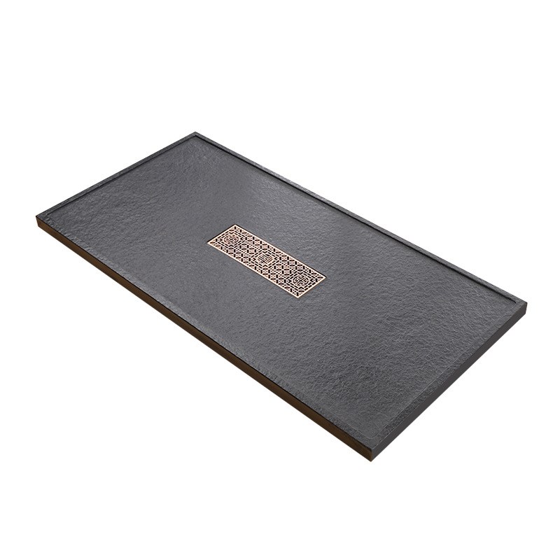 天然整块乌金石茶盘家用现代简约石头茶台大小号石材茶海茶具单盘