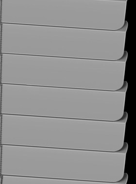 成品百叶窗窗帘免打孔黑色L型PVC型百叶卫生间卧室厨房浴室遮光加