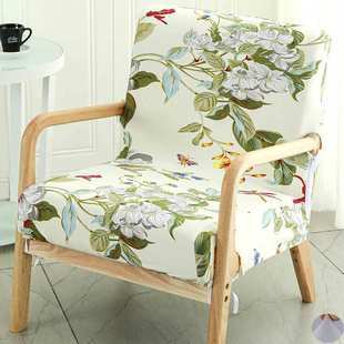 源头通用实木椅子套罩带扶手学士办公休闲中式大凳坐垫靠背单人沙