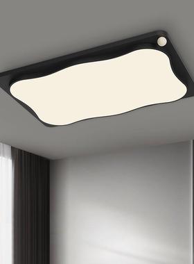 意式极简吸顶灯客厅主灯led黑色大气创意简约创意护眼主卧房间灯