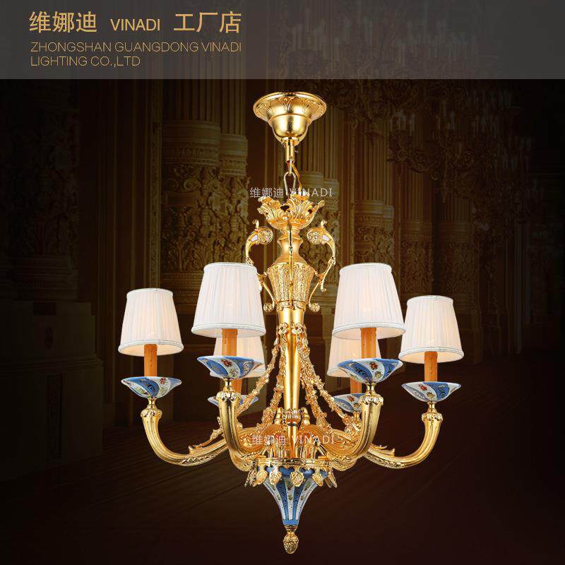 法式奢华餐厅吊灯卧室吊灯轻奢别墅客厅吊灯欧式书房吊灯
