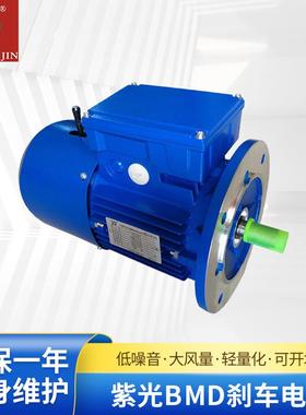 供应紫光BMD刹车电机zik中研紫光制动马达BMD7124/B14减速机