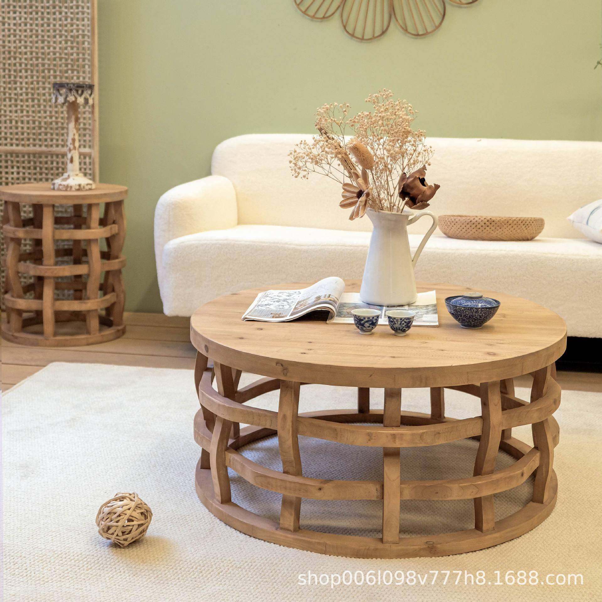 实木编织状圆形边几小茶几轻奢高级感客厅沙发床头角几可移动,节庆用品/礼品,新娘配件,淘宝优惠券,粉丝福利购,淘宝优惠卷