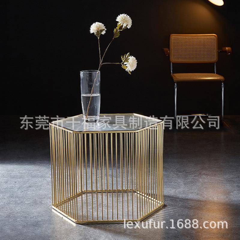 北欧极简桌子意式轻奢沙发边几简易出租房客厅阳台卧室圆形小茶几