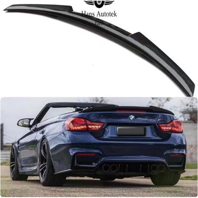 适用于宝马F33F83420iM4敞篷2014-20后行李箱扰流板翼碳纤维