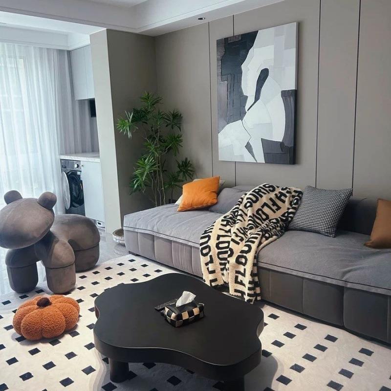 新款云朵茶几家用客厅北欧简约现代小户型异形茶桌奶油风网红桌子