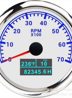 发动机机油压力冷却水温转速三合一适用康明斯潍柴玉柴新柴转速表