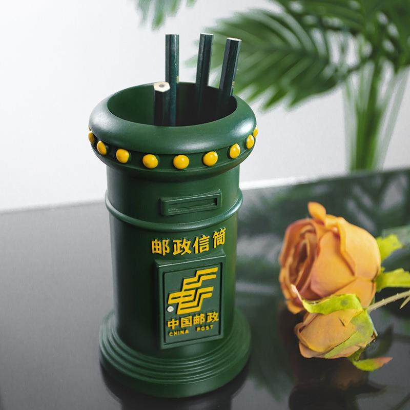 树脂摆件文创邮筒笔筒家装饰品工艺品复古风拍摄道具多用途邮筒花,农用物资,其他肥料,淘宝优惠券,粉丝福利购,淘宝优惠卷