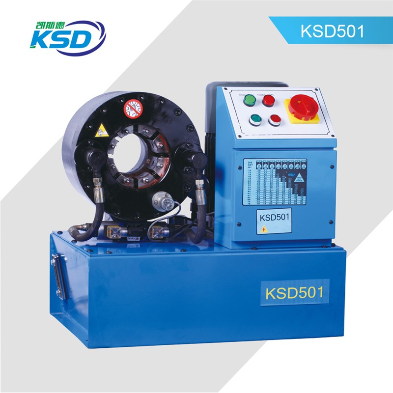 新型车架车棚压管机 高压管制造大棚缩管机 方管圆管胶管扣压机