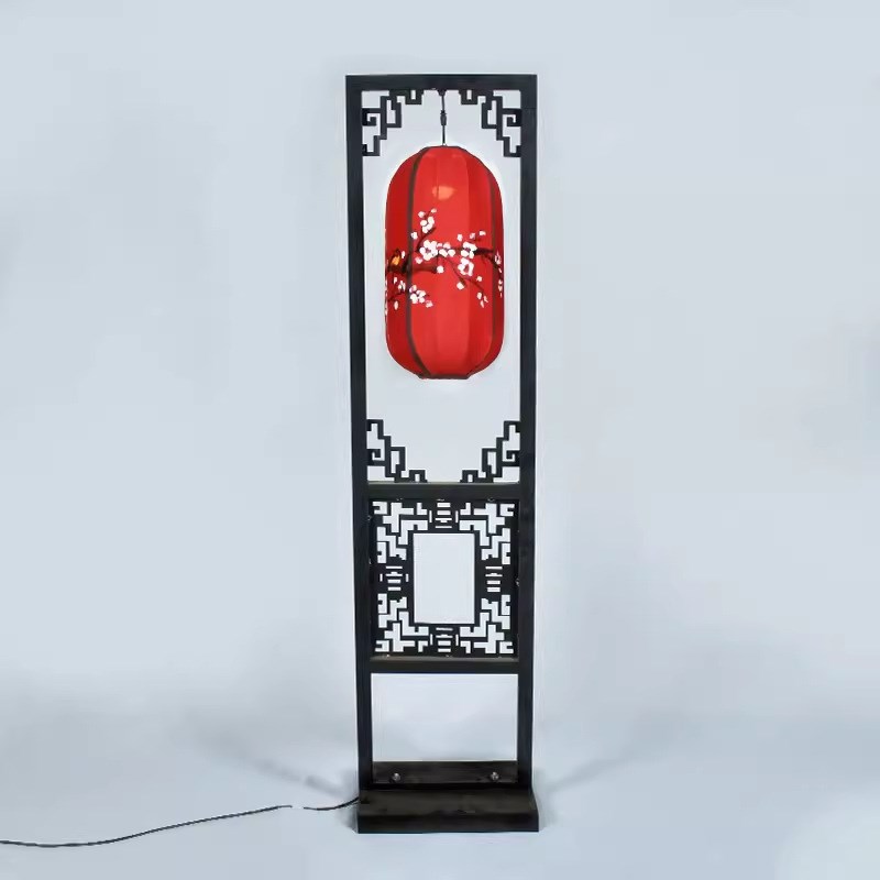 新款中式婚庆铁艺路引发光灯笼三联屏风中国风婚礼堂舞台装饰摆件