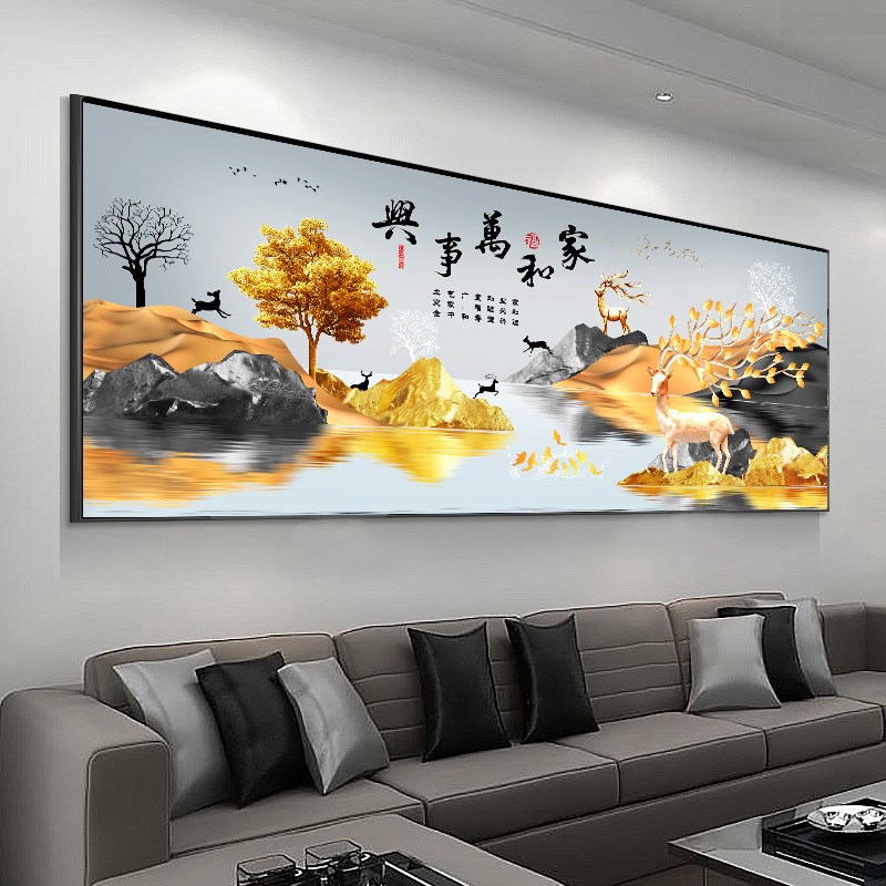 5d钻石画满钻2020新款客厅家和万事兴点砖石贴画秀风景山水十字绣