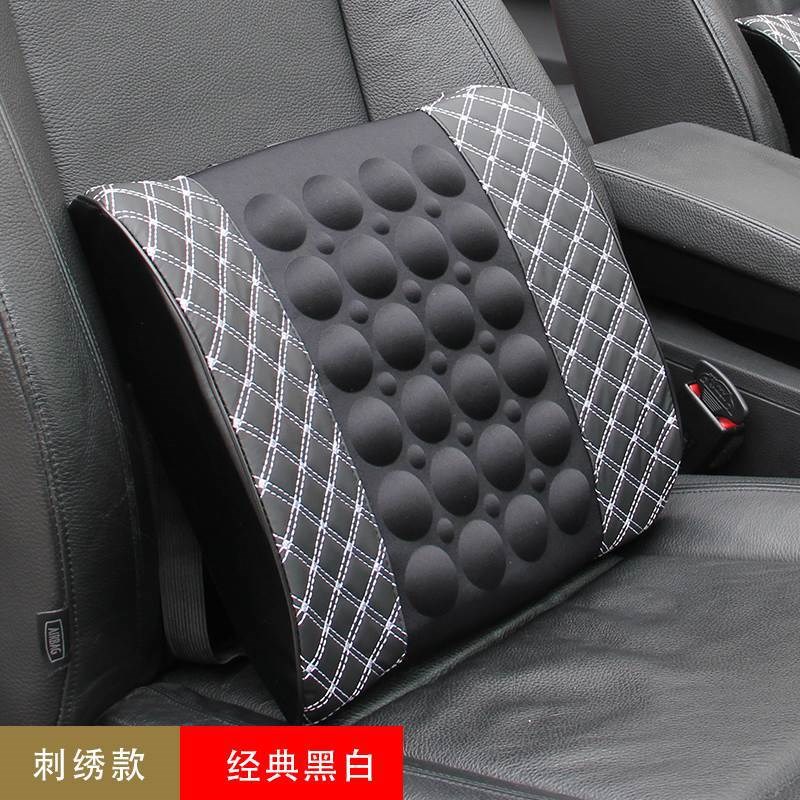 汽车电动按摩腰靠腰枕车载腰垫驾驶座椅靠背四季家用车用护腰靠垫
