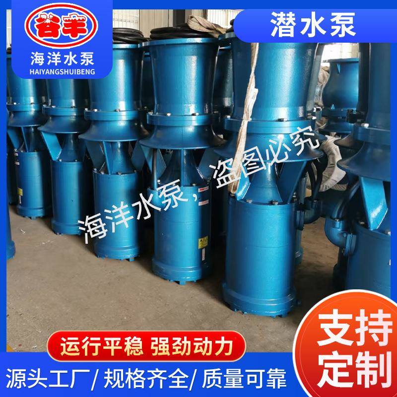 高铬合金耐磨高扬程潜水轴流泵QSZ大流量河道沉淀池清淤砂浆泵