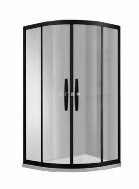 ft淋浴房圆弧扇形不锈钢整体浴室淋浴房隔干湿分离钢化玻璃门洗澡