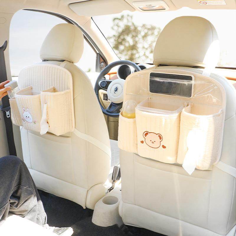 汽车椅背收纳袋儿童储物车载后备箱网兜车用后排置物防水后排收纳