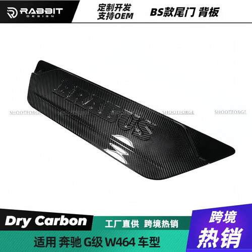适用于奔驰G级W464W463G350G500G63碳纤维后备胎装饰尾门盖板