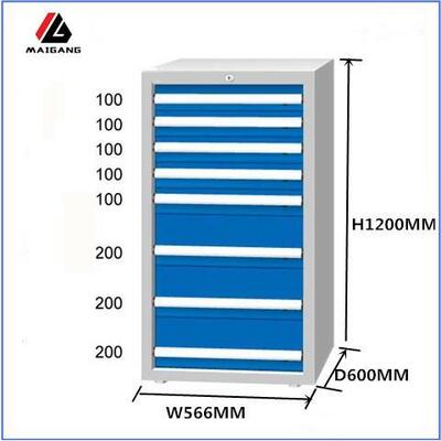 麦冈现货供应MG-Z12081A加厚铁皮零件柜抽屉式五金配件工具柜